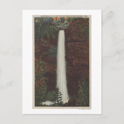 Columbia River, OR - Latourelle Herfst Uitzicht #1 Briefkaart (Voorkant)