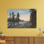 Columbia River, Oregon - Highway West of Oneonta Canvas Afdruk (Insitu (Woonkamer))
