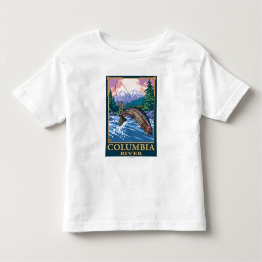 Columbia River, WashingtonFly Vist Scene Kinder Shirts (Voorkant)