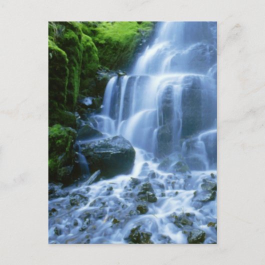 Columbia River Waterfall Fine Photo Briefkaart (Voorkant)