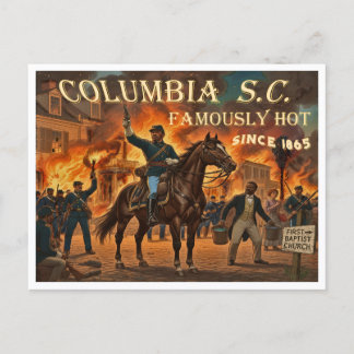 Columbia South Carolina, Famously Hot Briefkaart