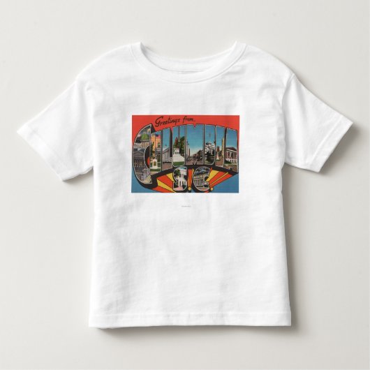 Columbia, South Carolina - Large Letter Scenes 2 Kinder Shirts (Voorkant)