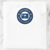 Columbia South Carolina Ovale Sticker (Tas)