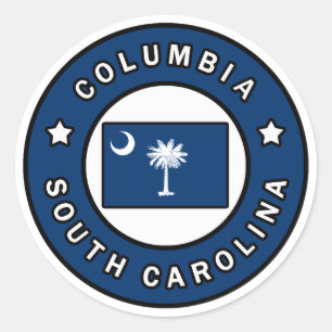 Columbia South Carolina Ronde Sticker