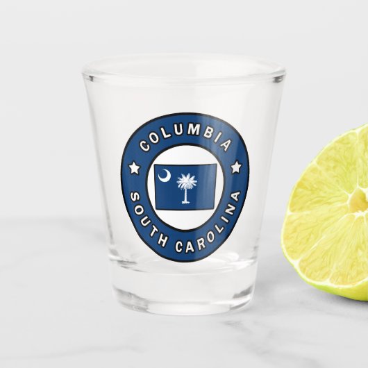 Columbia South Carolina Shot Glas (Voorkant)