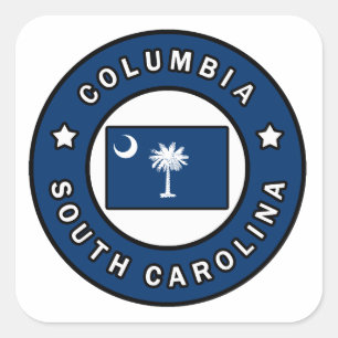Columbia South Carolina Vierkante Sticker