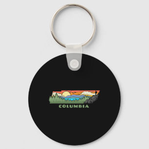 Columbia Tennessee Natuur Buiten Wandelen Retro Sleutelhanger