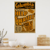 Columbia Theater Vintage Poster (Keuken)