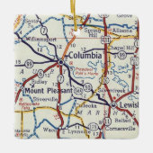 Columbia TN Keramisch Ornament (Voorkant)