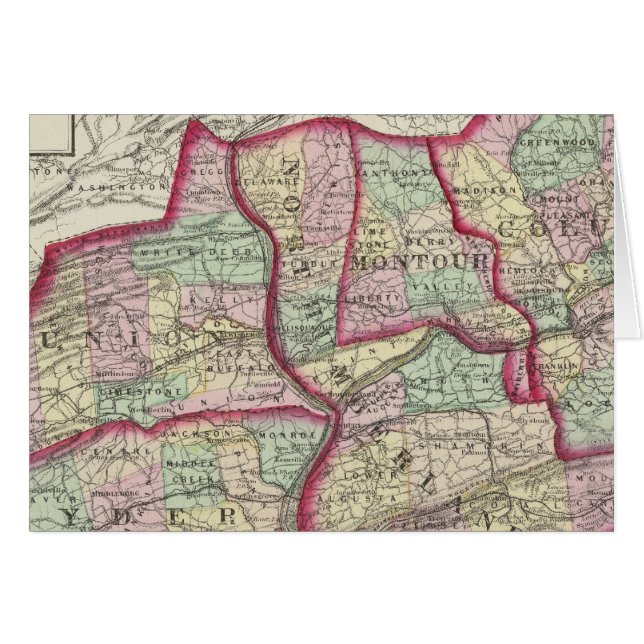Columbia, Union, Snyder, Montour (Devant horizontal)
