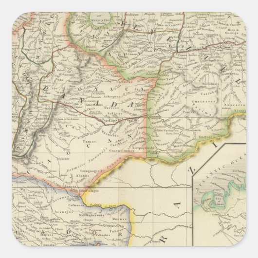 Columbia Vierkante Sticker (Voorkant)