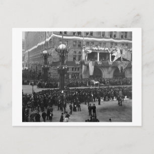 Columbiaanse parade-formatie op Lake Front Chicago Briefkaart