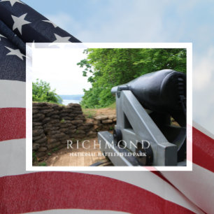 Columbiad Cannon, Drewry's Bluff, Richmond, VA Briefkaart