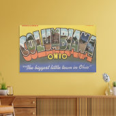Columbiana, Ohio - Grote lettertjes Canvas Afdruk (Insitu (Woonkamer))