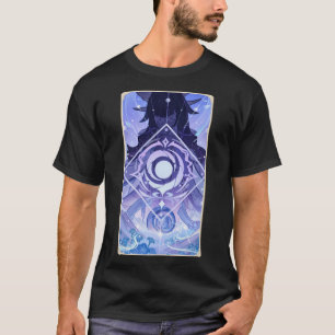 Columbina Genshin Art T-Shirt Noir Basique