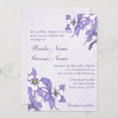 Columbine Boeket 2 bruiloft uitnodigingen (Voorkant / Achterkant)