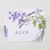 Columbine Bouquet 1 Cartes RSVP (Devant / Derrière)