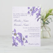 Columbine Bouquet 2 invitations de mariage (Debout devant)