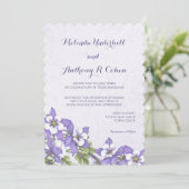 Columbine Bouquet Invitations de mariage (Debout devant)