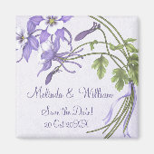 Columbine Bouquet Magnet ~ Enregistrer la date (Devant)