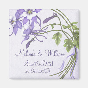 Columbine Bouquet Magnet ~ Enregistrer la date