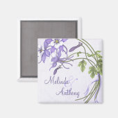 Columbine Bouquet Magnet personnalisé (Recto/Verso)