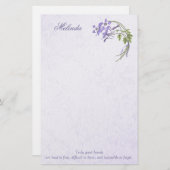 Columbine Bouquet papeterie (Devant / Derrière)