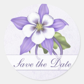 Columbine De Sticker Datumenvelop opslaan - Aangep