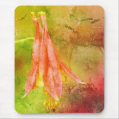 Columbine Flower distressed Abstract Muismat (Voorkant)