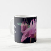 Columbine Flower Enhanced Personalized Koffiemok (Voorkant links)