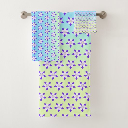 Columbine geel & groen bad handdoek (Insitu)