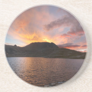 Columbine Lake Sunrise - Weminuche Wilderness Zandsteen Onderzetter