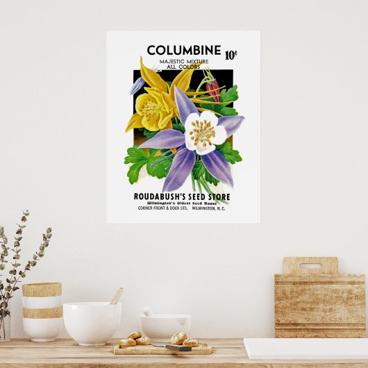 Columbine Poster (Keuken)