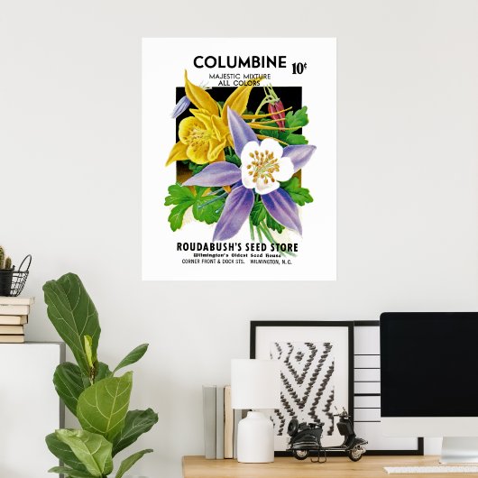 Columbine Poster (Thuiskantoor)