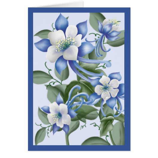 Columbines bleu (Devant)