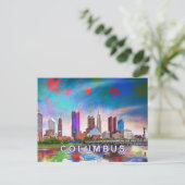 Columbus Abstracte kunst Briefkaart (Staand voorkant)