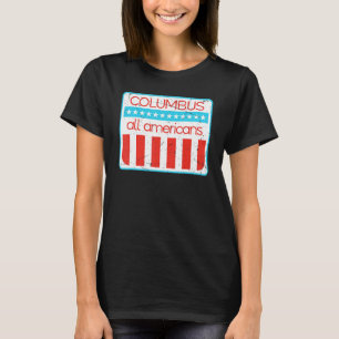 Columbus Alle Amerikanen Retro 4 juli 1 T-shirt