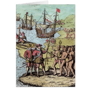 Columbus bij Hispaniola