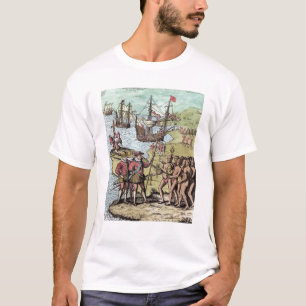 Columbus bij Hispaniola T-shirt