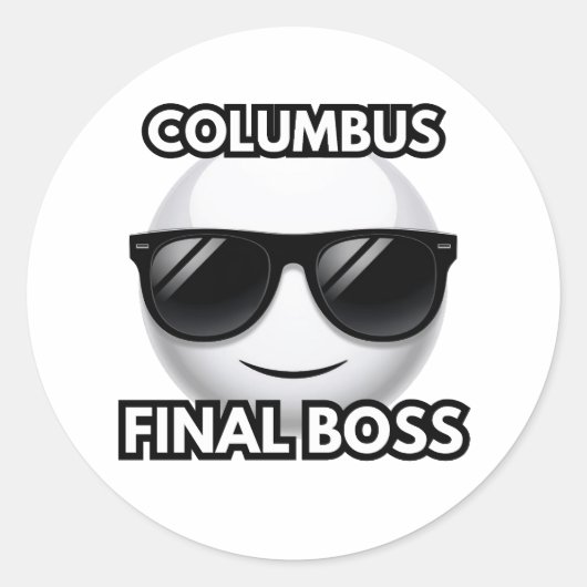 Columbus Boss Final Émoji Autocollant (Devant)