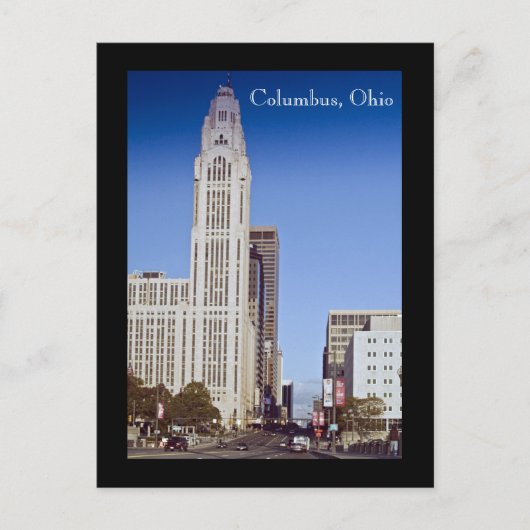 Columbus, briefkaart Ohio (Voorkant)