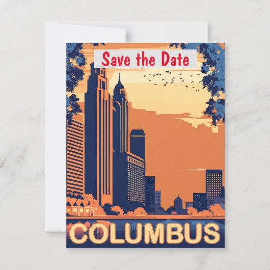 Columbus City, OH,  Save The Date (Voorkant)