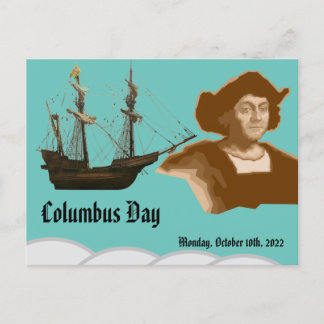 Columbus day briefkaart