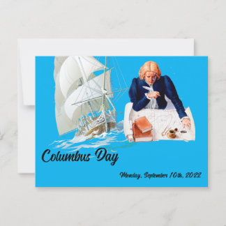 Columbus day briefkaart