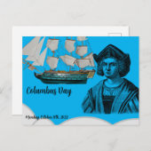 Columbus day briefkaart (Voorkant / Achterkant)