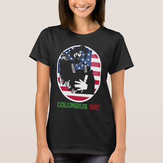 Columbus Day Cristofo Colombo T-shirt (Voorkant)