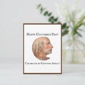 Columbus Day Getting Ahead Grappige grap Briefkaart (Staand voorkant)