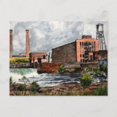 Columbus GA Phenix City AL landschapsgeschenk Briefkaart (Voorkant)