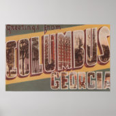 Columbus, Georgia - grote letterscènes 2 Poster (Voorkant)