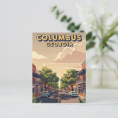 Columbus Georgia Reizen Briefkaart (Staand voorkant)